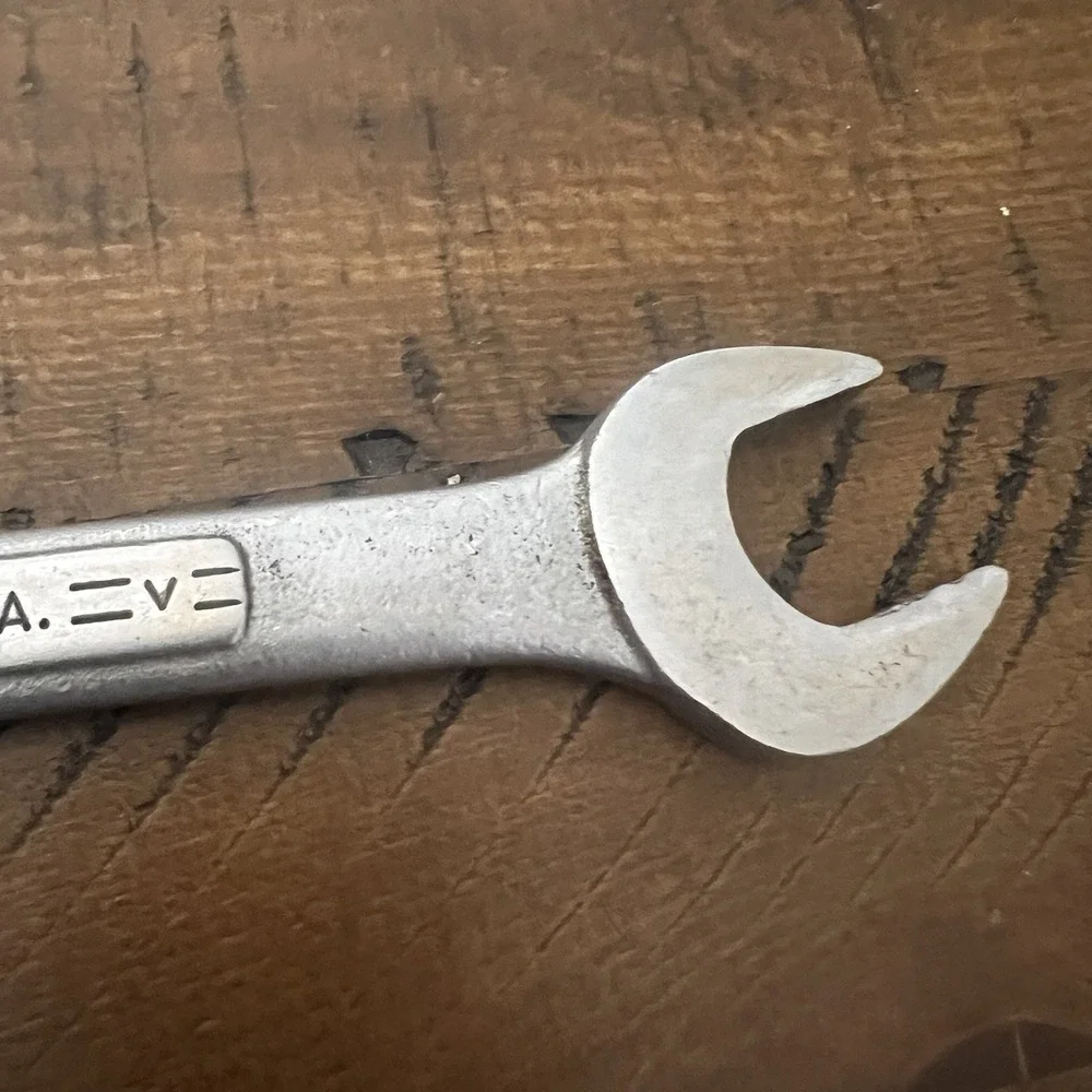 Vintage Craftsman 25/32 x 13/16 SAE Open End Wrench USA Forged V Series